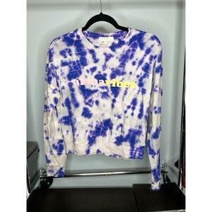 Spiritual gangster purple tie dye aloha vibes‎ crew neck Medium